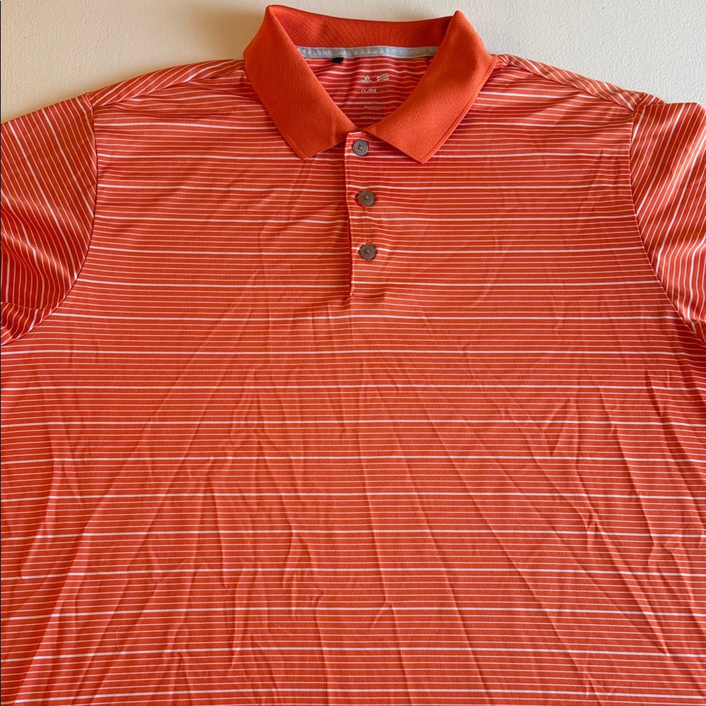 Adidas Vibrant Orange Polo Shirt